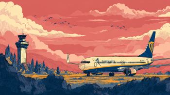 Tirana Ryanair 2025 AI illustration