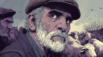 Crete livestock farmers AI illustration