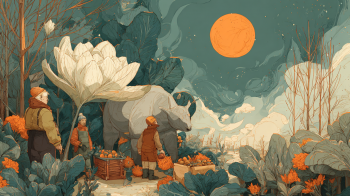 Kastoria 8th Ecological Agriculture and Handicraft Festival AI illustration