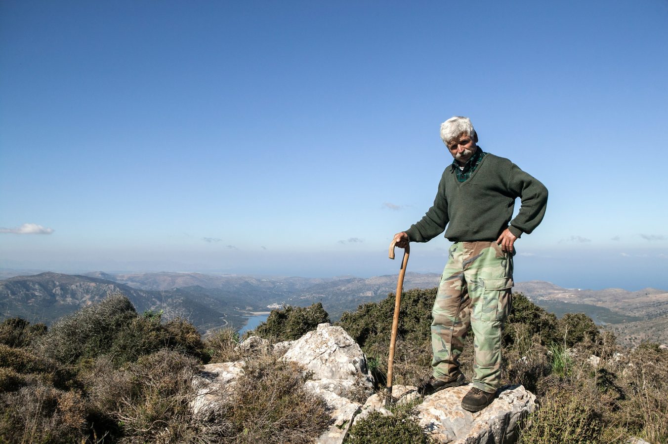 A shepherd on the Anopolis – Krasi route, keeping alive the timeless rhythm of Cretan mountain life.