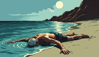 French tourist drowning AI illustration