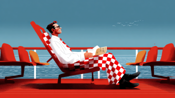 Greek ferries AI illustration.