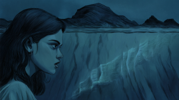 The Sunken Threshing Floor of Voulismeno Aloni AI illustration