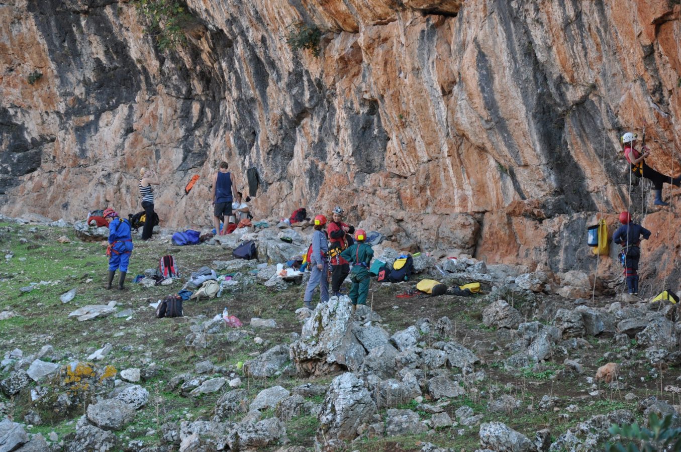 The Sunken Threshing Floor of Voulismeno Aloni climbers