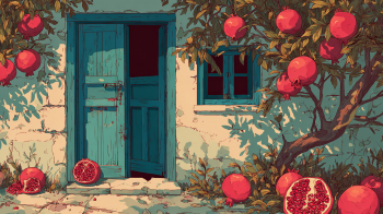 pomegranate illustration