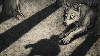 wolf attack AI illustration
