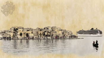 Chania Cruise Arrivals AI illustration