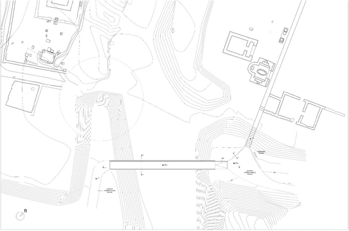 Plan view of the bridge and its location