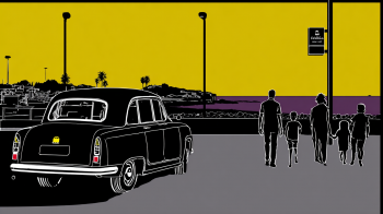 Taxi Overcharging AI illustration