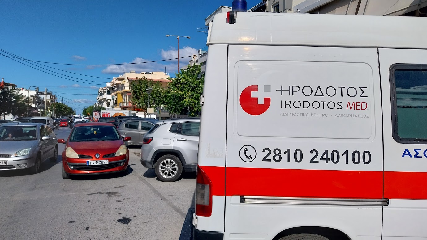 flashers on to go and get blood tests done