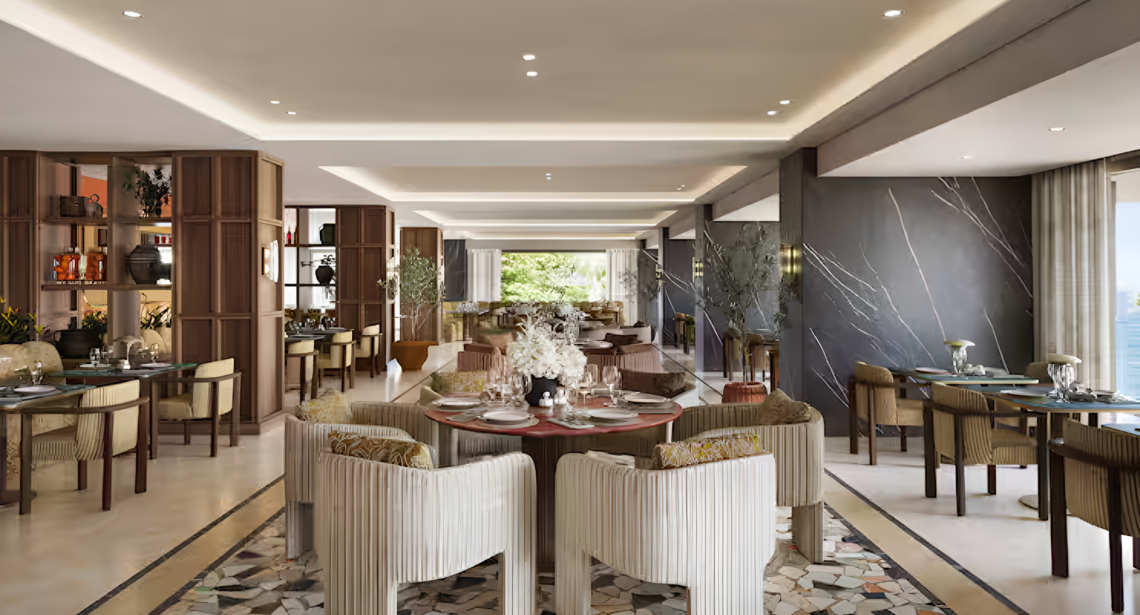 Dining spaces at Hilton Chania Old Town Resort & Spa.