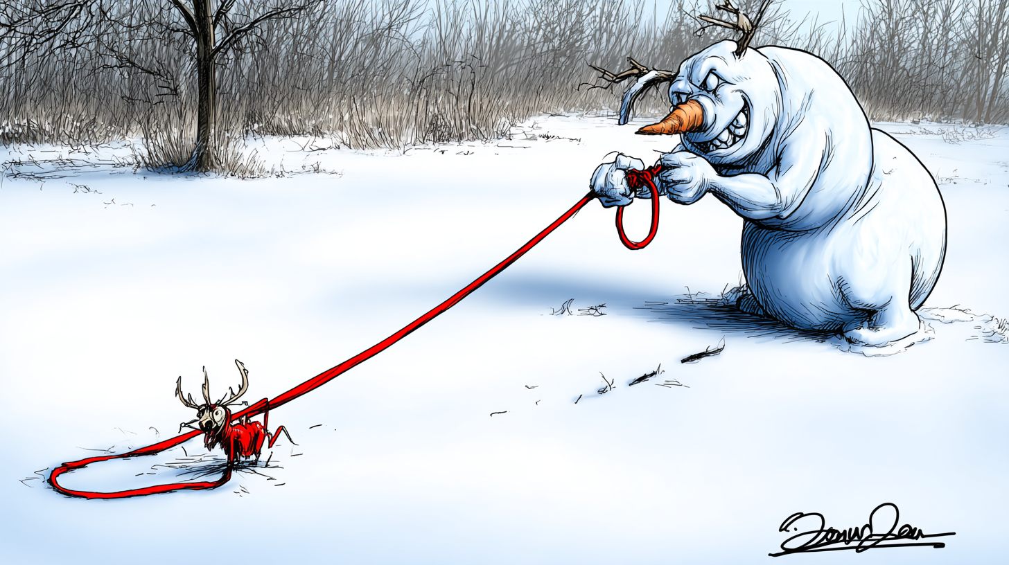 Caricature for World Snowman Day