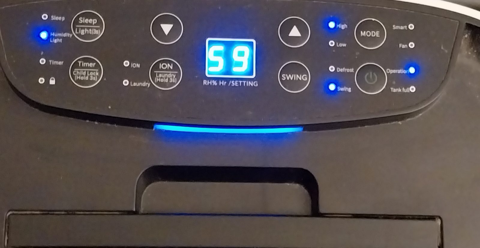 dehumidifier water control