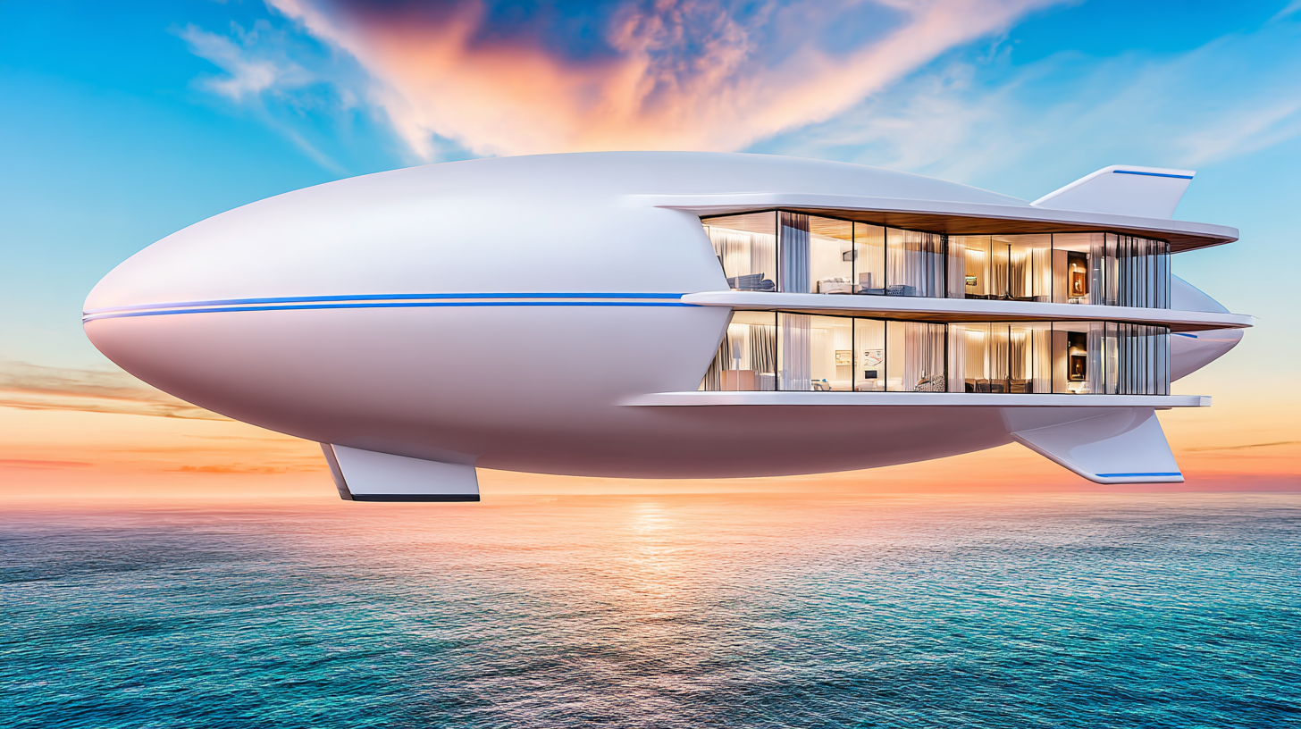 modern zeppelin AI MidJourney