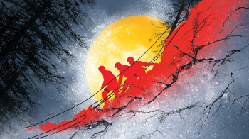 3 Travelers Rescued Psiloritis AI illustration