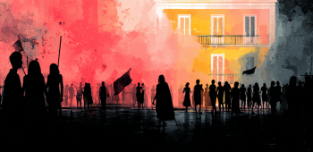 Antiwar Rally AI illustration