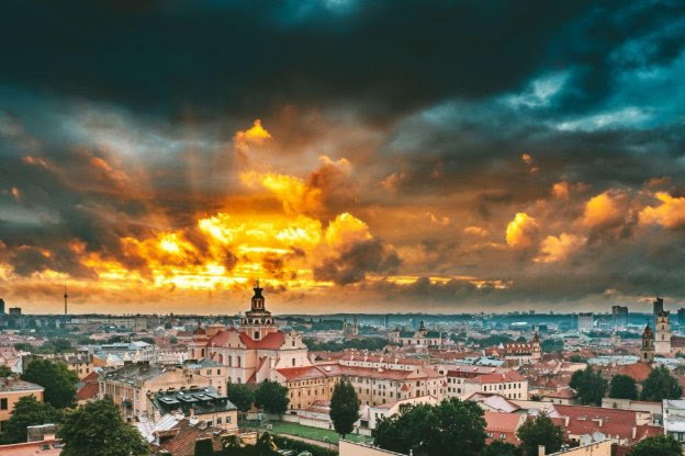 Baroque Old Town of Vilnius.
