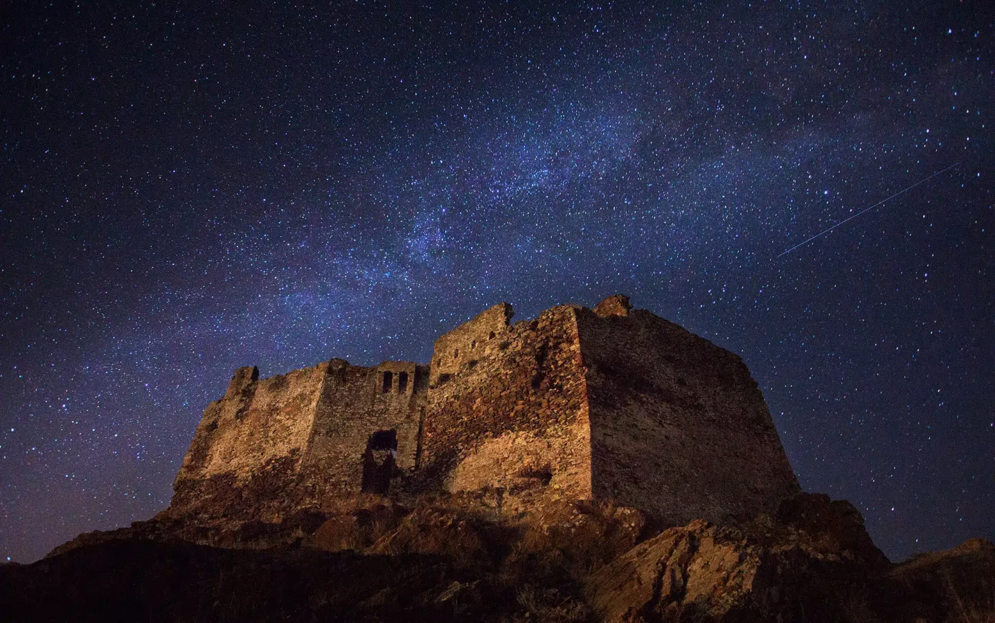 Volterraio Fortress at night