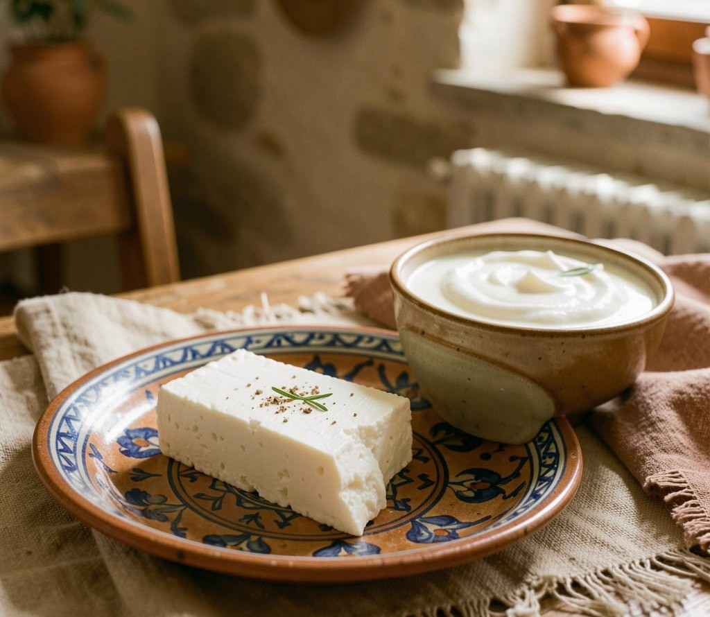 feta and yogurt