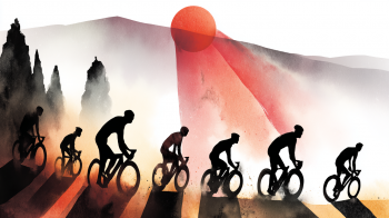 14th Pediada Cycling Tour Crete AI illustration