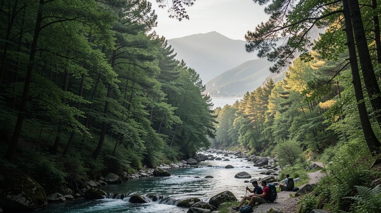 Greek mountain forest