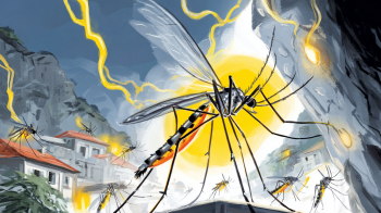 Heraklion Mosquito Clouds AI illustration