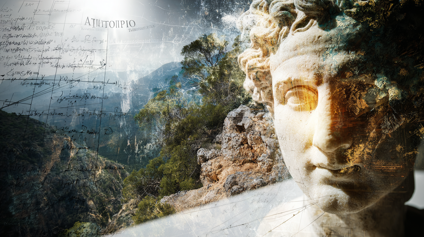 Isocrates and Paideia AI illustration