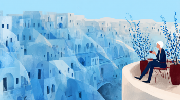 Silver economy AI illustration