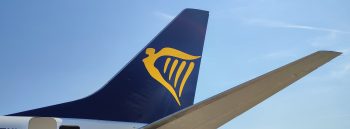Ryanair logo on plane