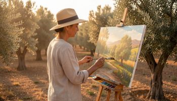 art under the olive trees