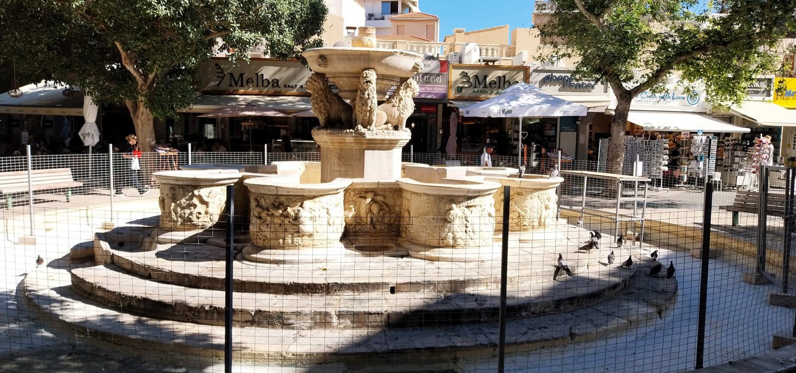 Morosini Fountain enclosed