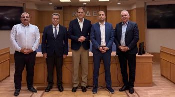 Viannos Mayor Pavlos Baritakis at KEDE