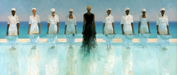 hotel workers AI illustration