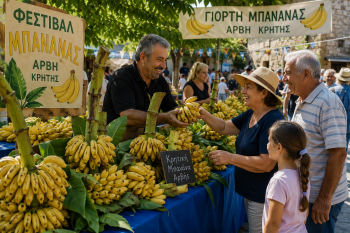 Arvi banana festival AI illustration