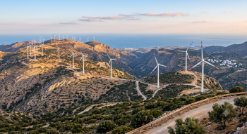 Crete wind farm AI image