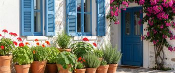 flowers Rethymno AI generated image