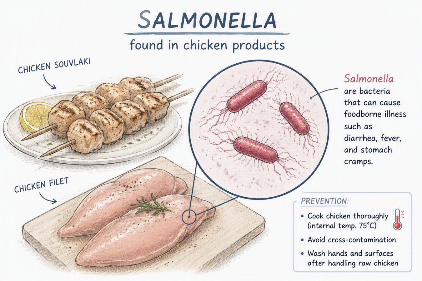 salmonella prevention infographic Copilot