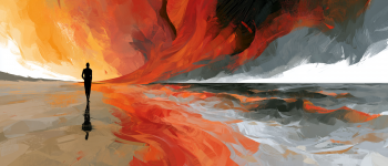sea emergencies AI illustration abstract