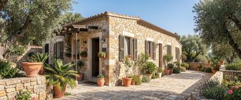 Fake Crete Villa Booking Scam AI illustration