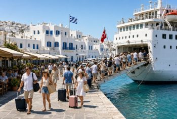 Turkish travelers flock to Greece