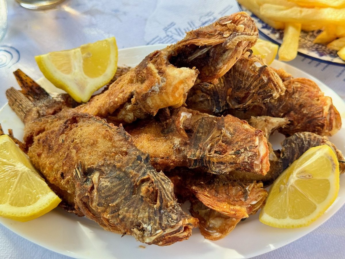 lionfish at Καραμπίνης cafe Taverna