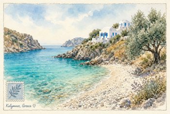 Kalymos postcard