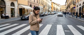 pedestrian smartphone usage