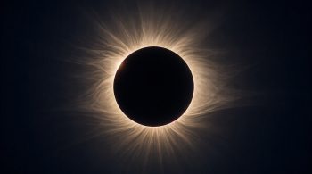 total solar eclipse AI illustration