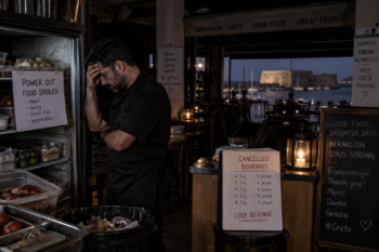 Heraklion power cuts catering tourist season
