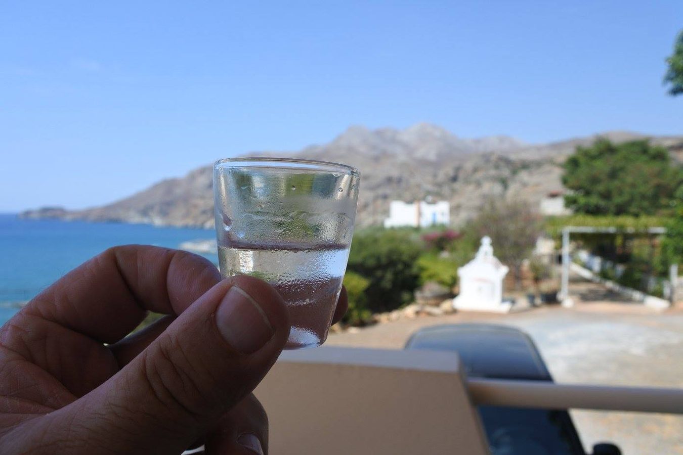 glass of chilled raki