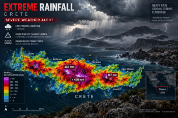 ECMWF Crete weather warnings